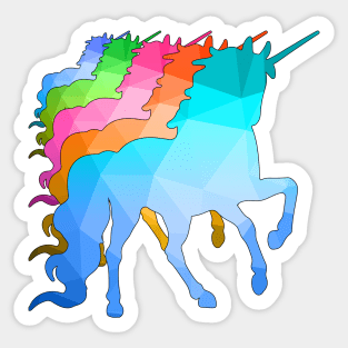 Repeating Unicorns Sticker